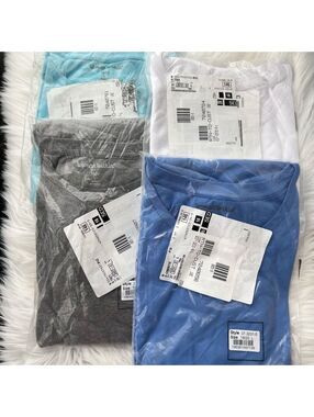 NIP Lot 4 Woman Within Plus Size L 18/20 Cotton Knit T Shirts Tops New
